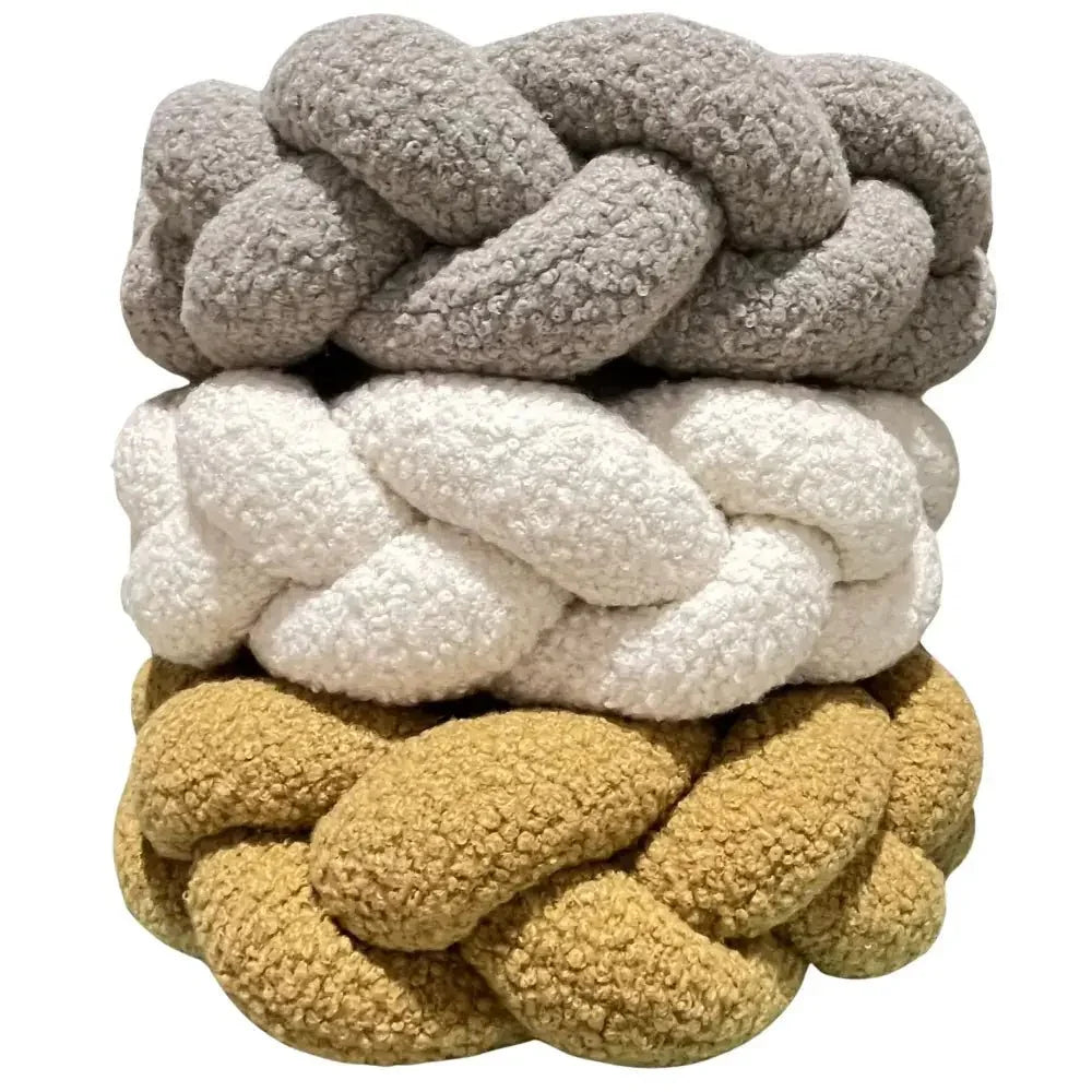 Trenza Protector de Cuna 200cm BOUCLE TOFFEE - Sueños de Cigueña