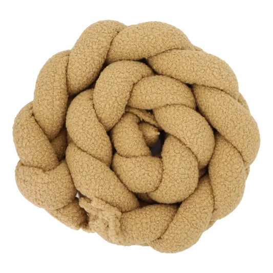 Trenza Protector de Cuna 200cm BOUCLE TOFFEE - Sueños de Cigueña