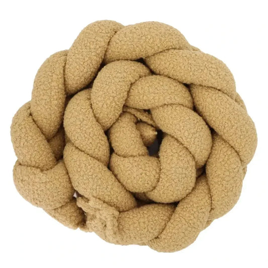 Trenza Protector de Cuna 200cm BOUCLE TOFFEE - Sueños de Cigueña