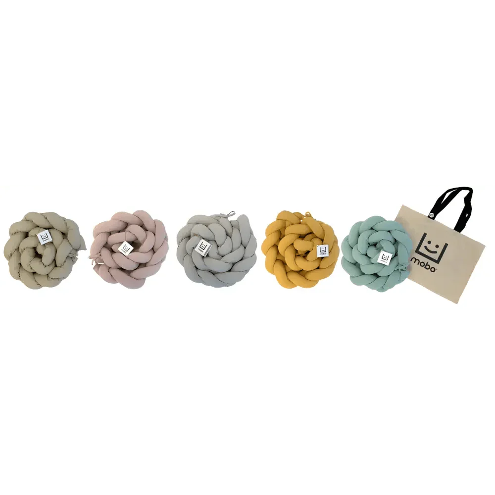 Trenza Protector de Cuna 210cm BEIGE Muselina - Sueños de Cigueña