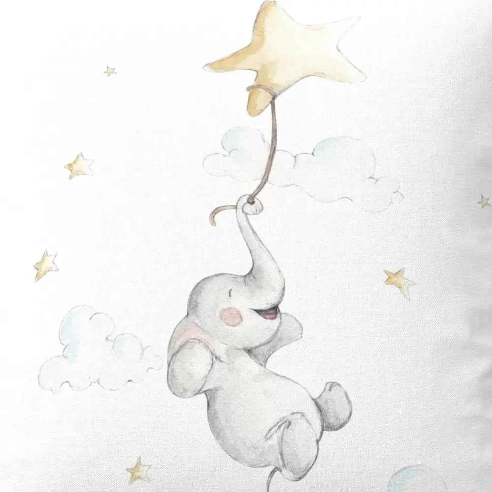 Funda Nordica para CUNA Elefantito Feliz - SUEÑOS DE CIGUEÑA - Sueños de Cigueña