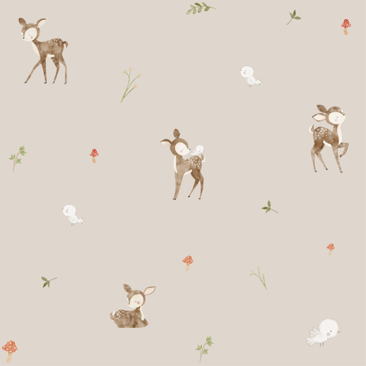 Papel Pintado Ciervos - Sueños de Cigueña