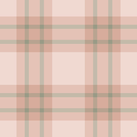 Papel Pintado Cuadro SDC-CC-002 Escoces Rosa & Verde - Sueños de Cigueña