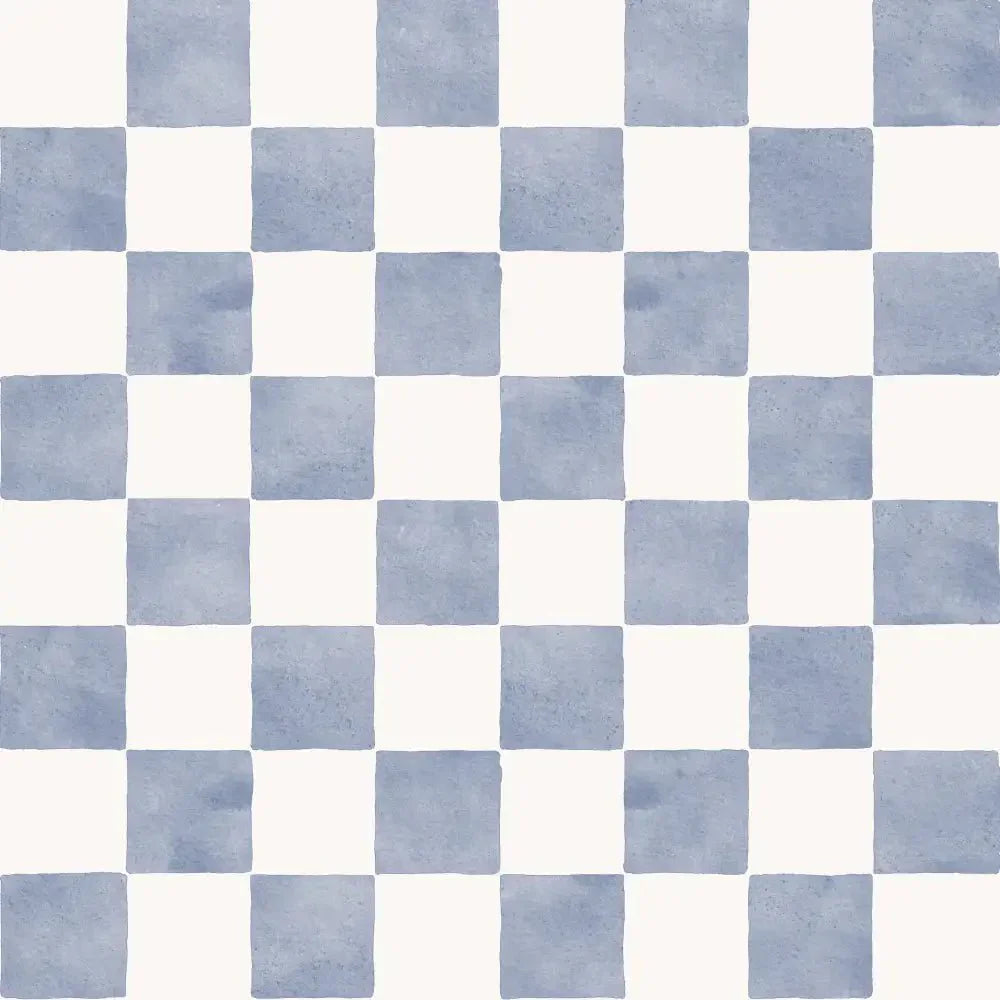 Papel Pintado Infantil "Damas" Acuarela Bleu - Sueños de Cigueña