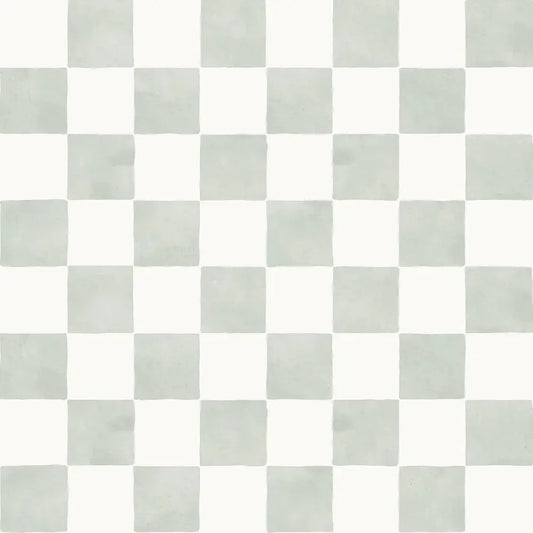 Papel Pintado Infantil "Damas" Acuarela Menta - Sueños de Cigueña