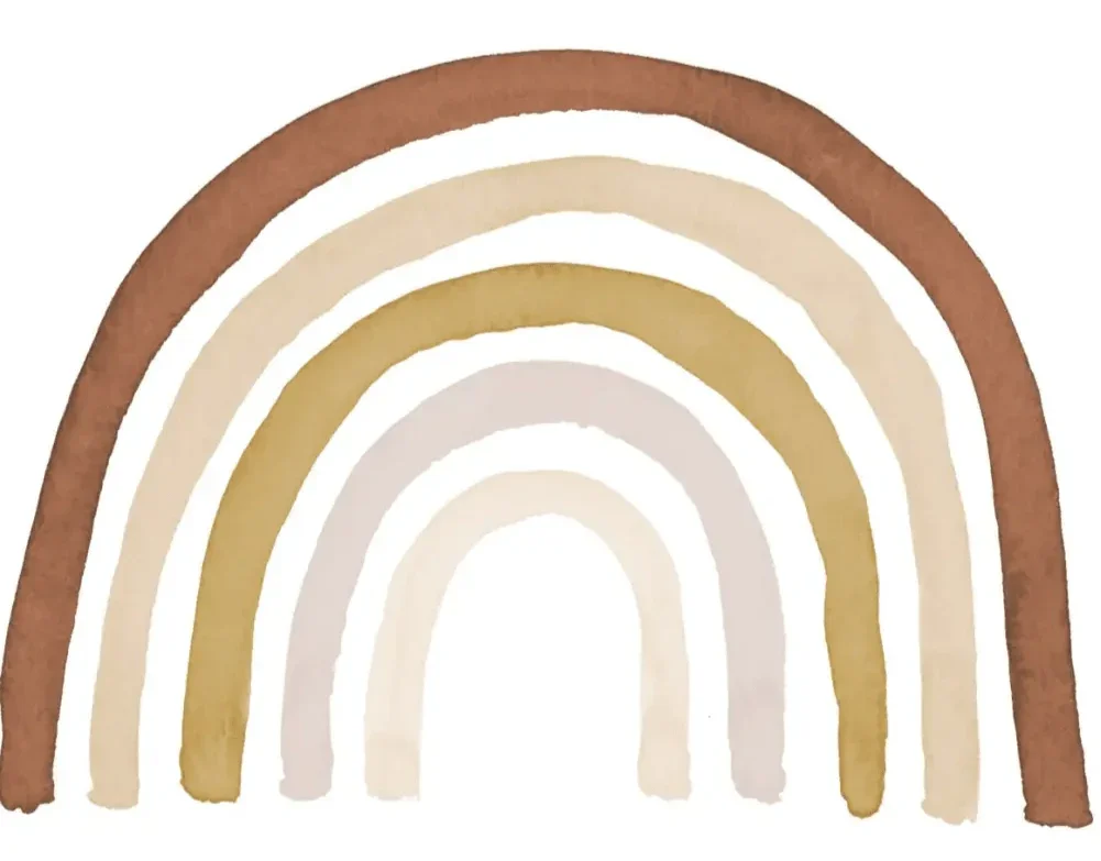 Vinilo infantil reposicionable Infantil RAINBOW TOFFEE - Sueños de Cigueña