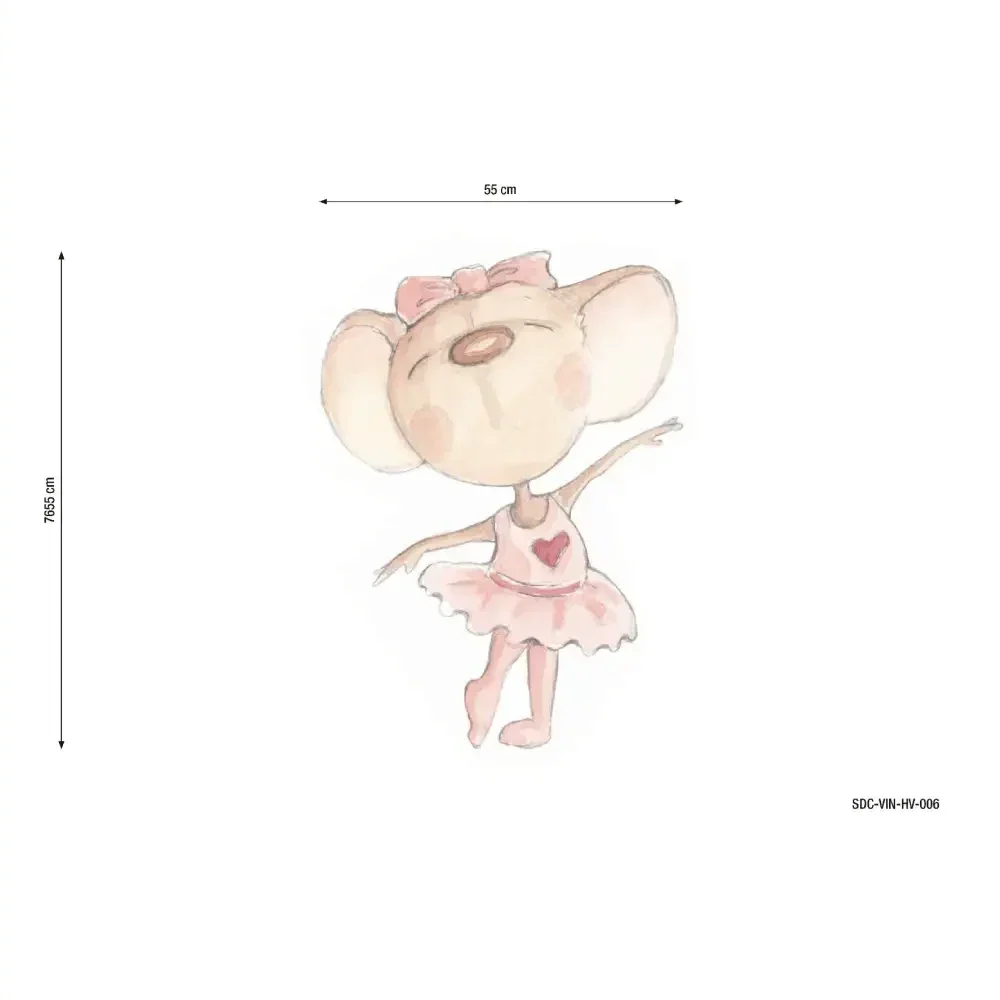Vinilo Decorativo Infantil BAILANDO CON MARIPOSAS - Sueños de Cigueña