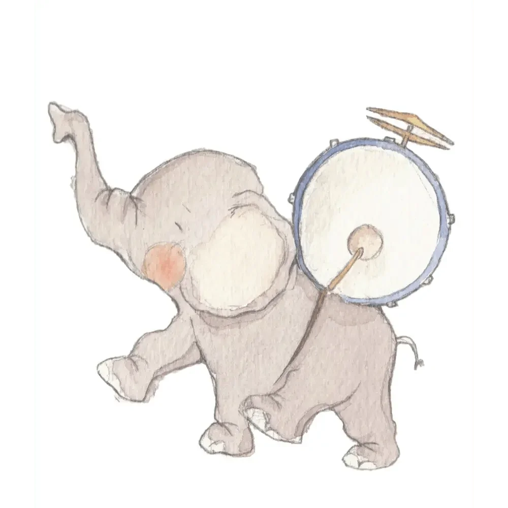 Vinilo Decorativo Infantil Banda de música - SUEÑOS DE CIGUEÑA - Sueños de Cigueña