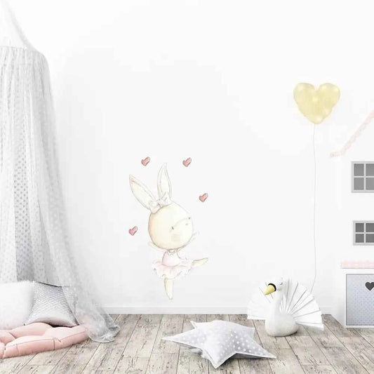 Vinilo Decorativo Infantil DANCE RABBIT 01 - SUEÑOS DE CIGUEÑA - Sueños de Cigueña