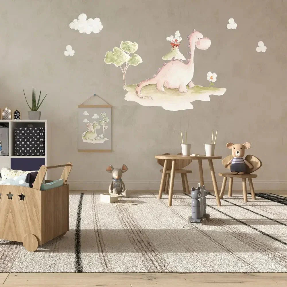 Vinilo Decorativo Infantil Dinosaurio REX - Sueños de Cigueña