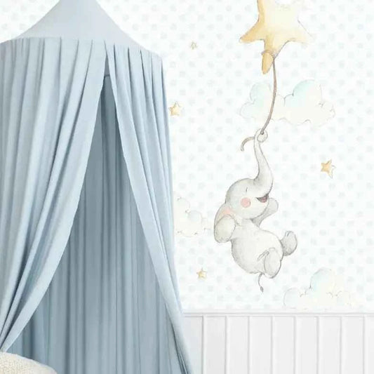 Vinilo Decorativo Infantil ELEFANTITO FELIZ - SUEÑOS DE CIGUEÑA - Sueños de Cigueña