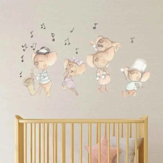 Vinilo Decorativo Infantil Ratitas - Familia de Ratitas para Sueños de Cigueña - Sueños de Cigueña