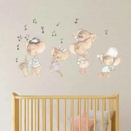 Vinilo Decorativo Infantil Ratitas - Familia de Ratitas para Sueños de Cigueña - Sueños de Cigueña