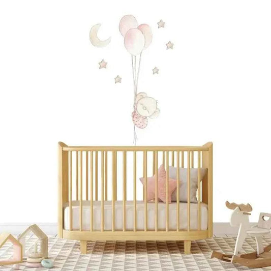 Vinilo Decorativo Infantil Globos bebé BALLOON GIRL - SUEÑOS DE CIGUEÑA - Sueños de Cigueña