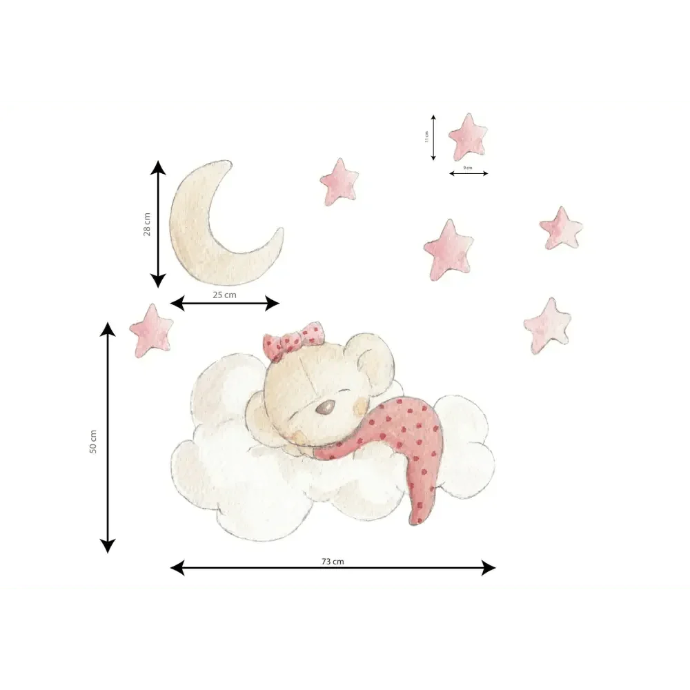 Vinilo Decorativo Infantil IN THE CLOUD - Sueños de Cigueña