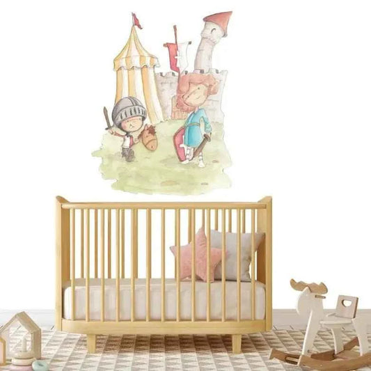Vinilo Decorativo Infantil KNIGHT - Sueños de Cigueña