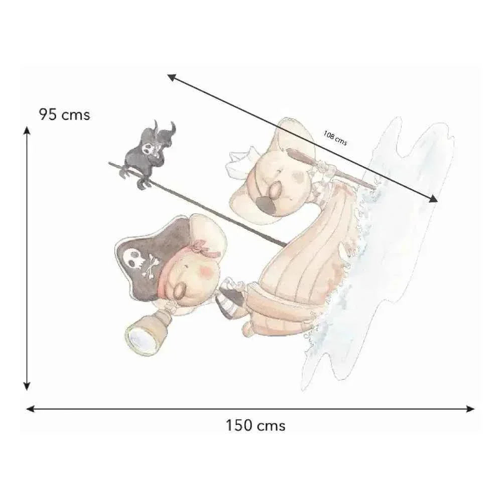 Vinilo Decorativo Infantil PIRATAS - Sueños de Cigueña