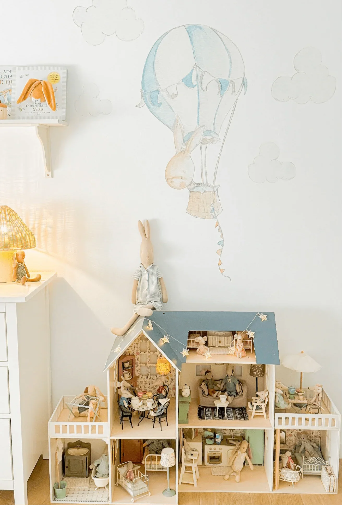 Vinilo Decorativo Infantil RABBIT IN BALLOON - Sueños de Cigueña