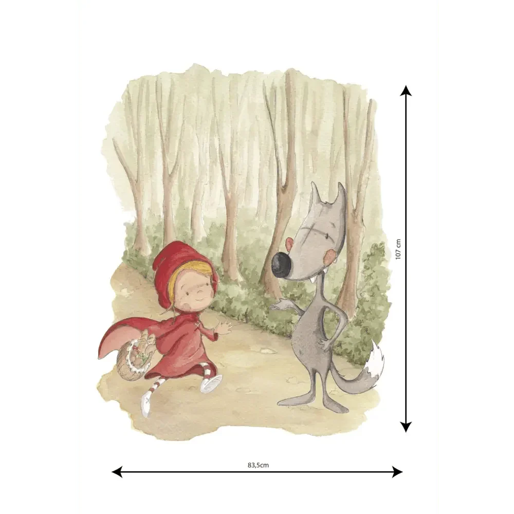 Vinilo Decorativo Infantil THE WOLF - Sueños de Cigueña