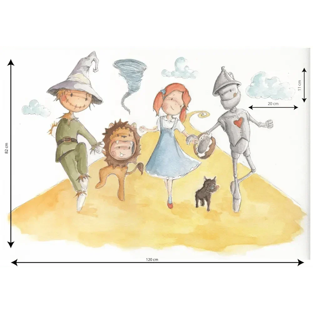 Vinilo Decorativo Infantil WIZARD OF OZ - Sueños de Cigueña