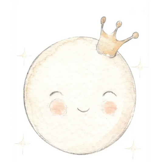 Vinilo Infantil Luna "Small" MOON 70x70cm - Sueños de Cigueña