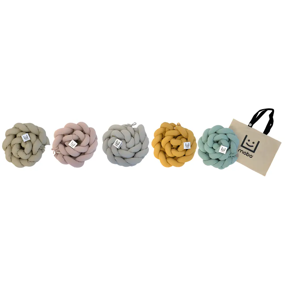 Trenza Protector de Cuna 180cm MOSTAZA - Sueños de Cigueña