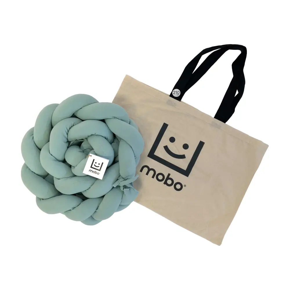 Trenza Protector de Cuna 180cm MENTA - Sueños de Cigueña