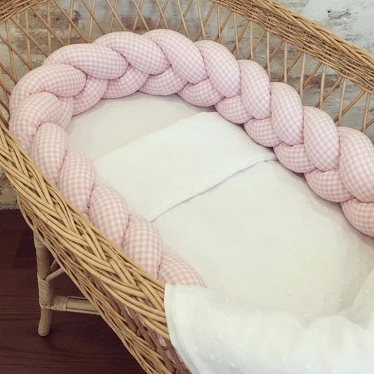 TRENZA PROTECTORA CUNA & CAMA | Vichy Rosa