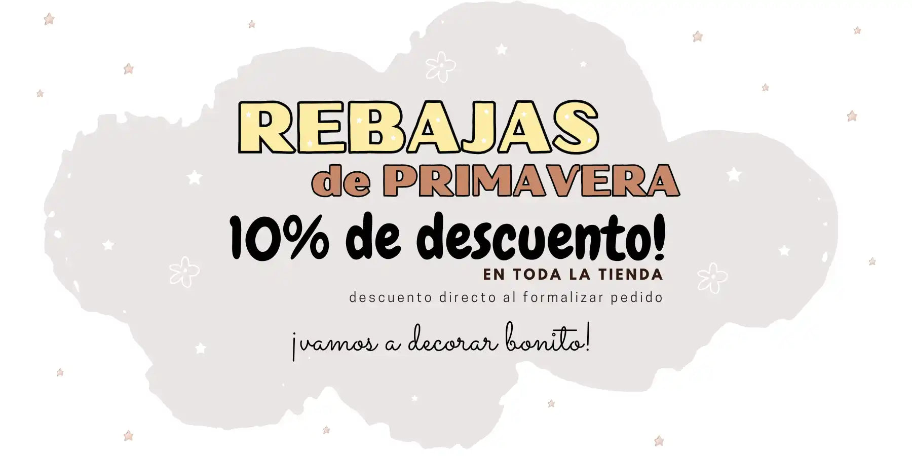 Anuncio de la venta de primavera.