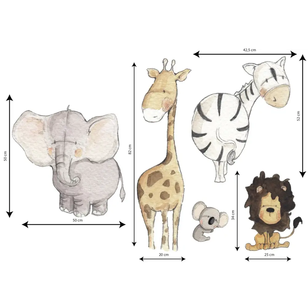 Vinilo Decorativo Infantil MADAGASCAR - Sueños de Cigueña