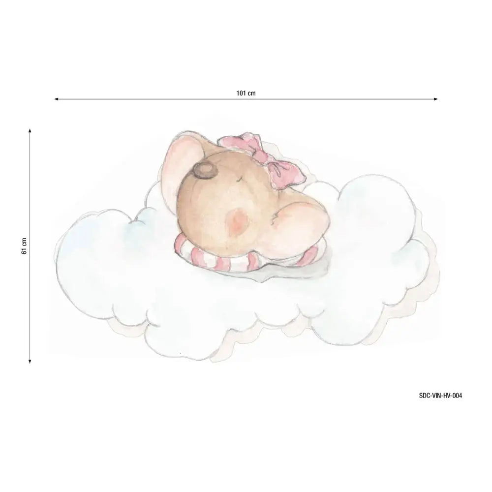Vinilo Decorativo Infantil DULCES SUEÑOS NIÑA - Sueños de Cigueña