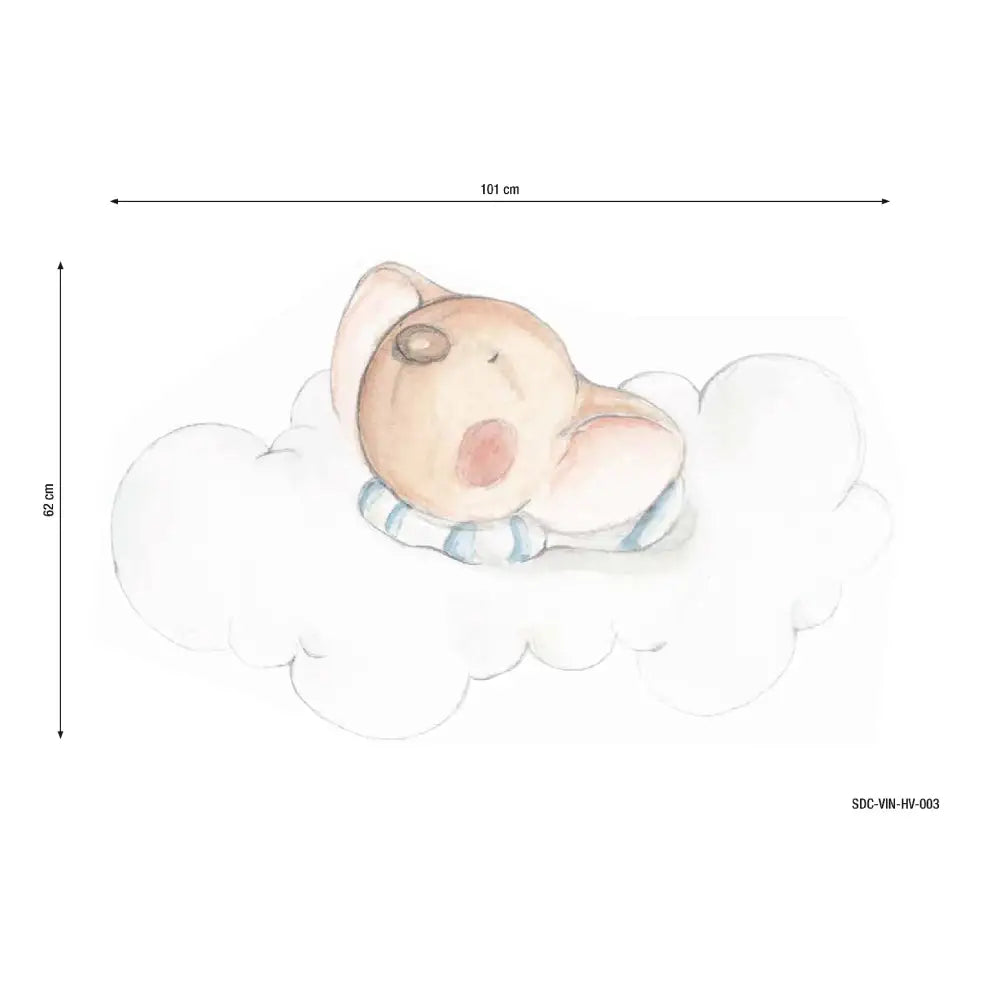 Vinilo Decorativo Infantil DULCES SUEÑOS NIÑO - Sueños de Cigueña