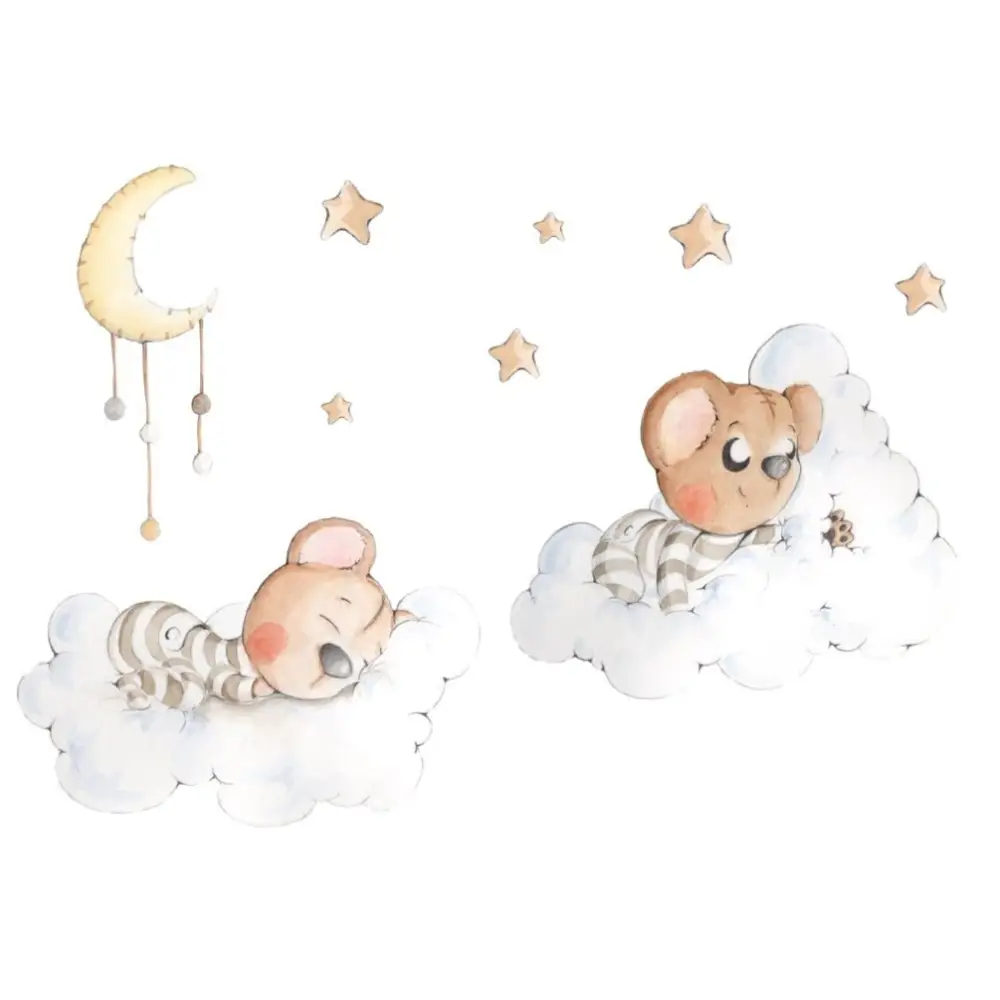 Vinilo Decorativo Infantil ENTRE NUBES - Sueños de Cigueña