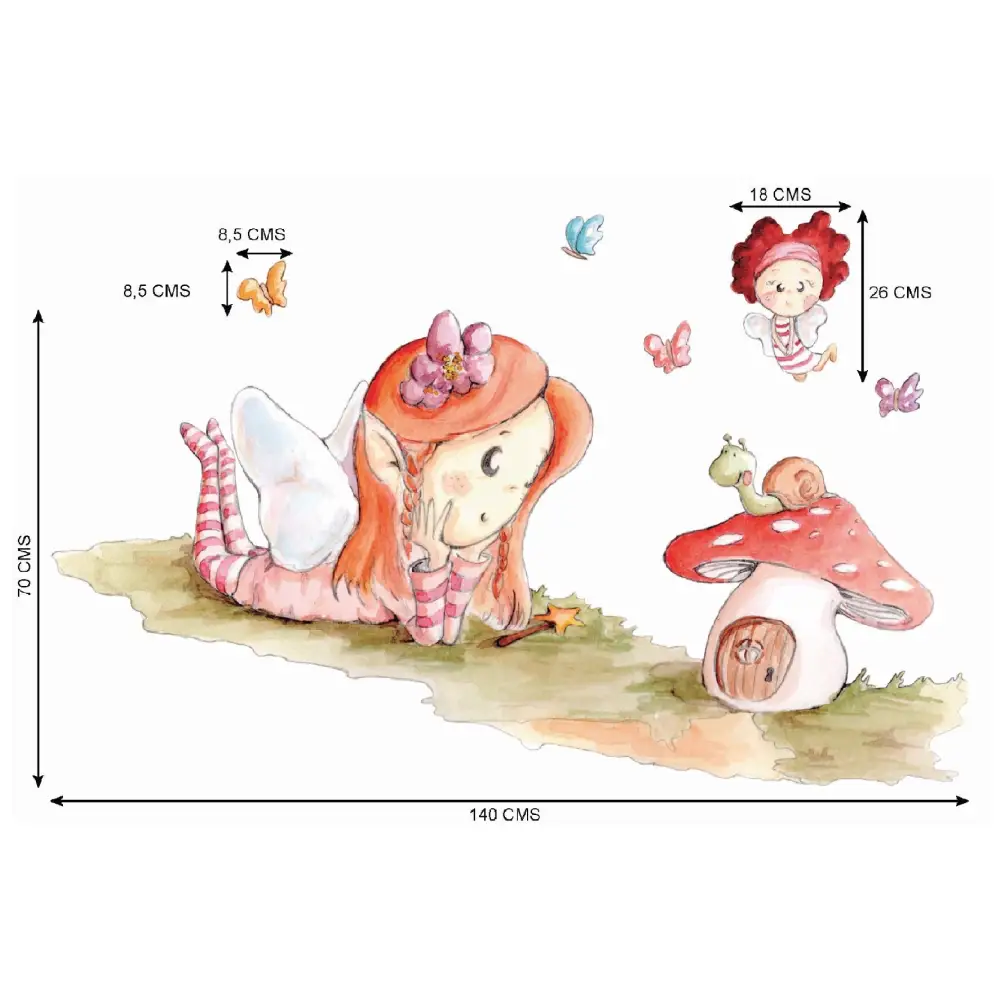 Vinilo Decorativo Infantil HADA MARAVILLA - Sueños de Cigueña