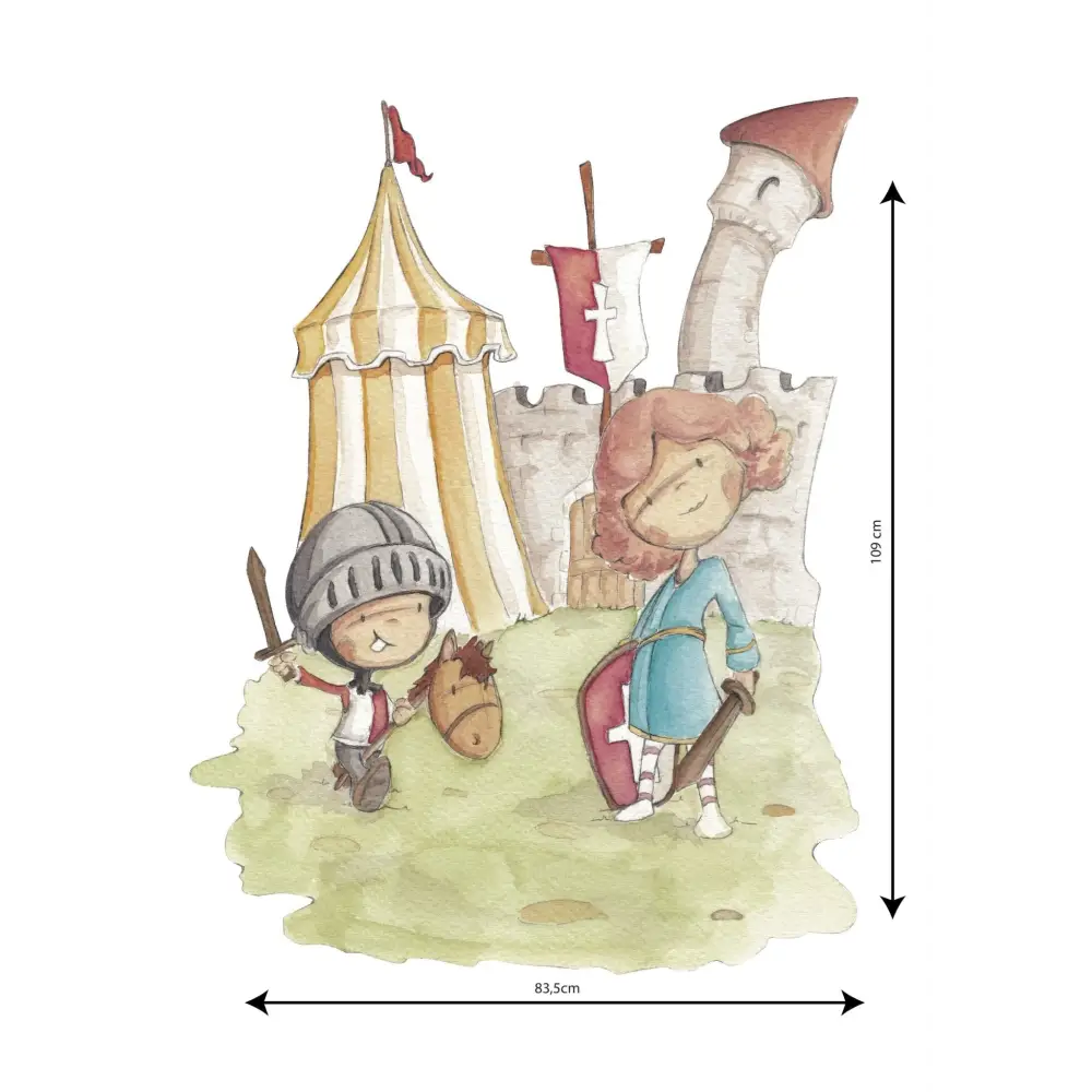 Vinilo Decorativo Infantil KNIGHT - Sueños de Cigueña