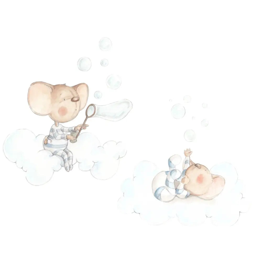 Vinilo Decorativo Infantil MIS POMPITAS DE JABON - Sueños de Cigueña