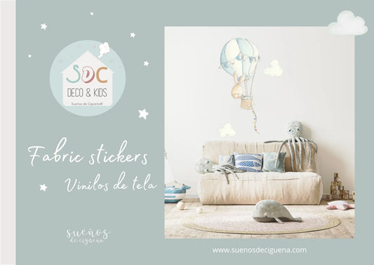 Vinilos infantiles de Tela Sueños de Cigüeña