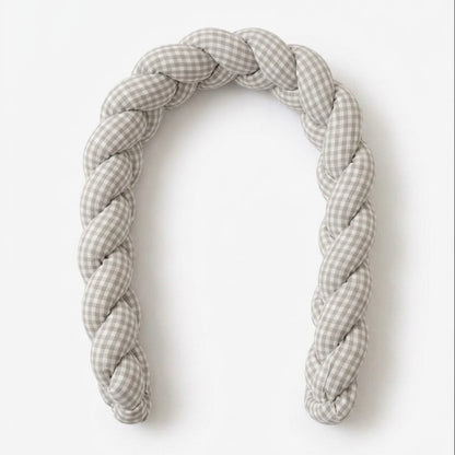 TRENZA PROTECTORA CAPAZO de COCHECITO | Cuadro Vichy Gris