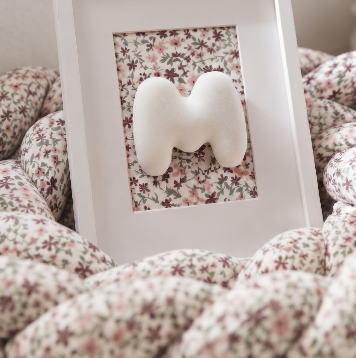 TRENZA PROTECTORA CUNA & CAMA | Muselina Flor FOREST