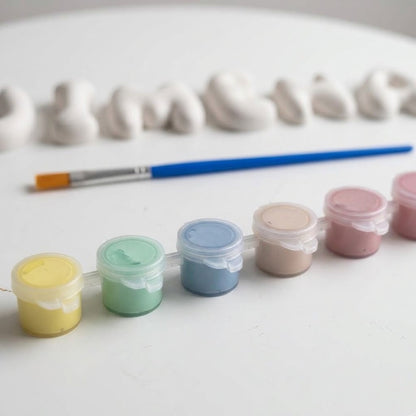LETRAS BURBUJA BLANCAS ¡PINTADLAS JUNTOS!