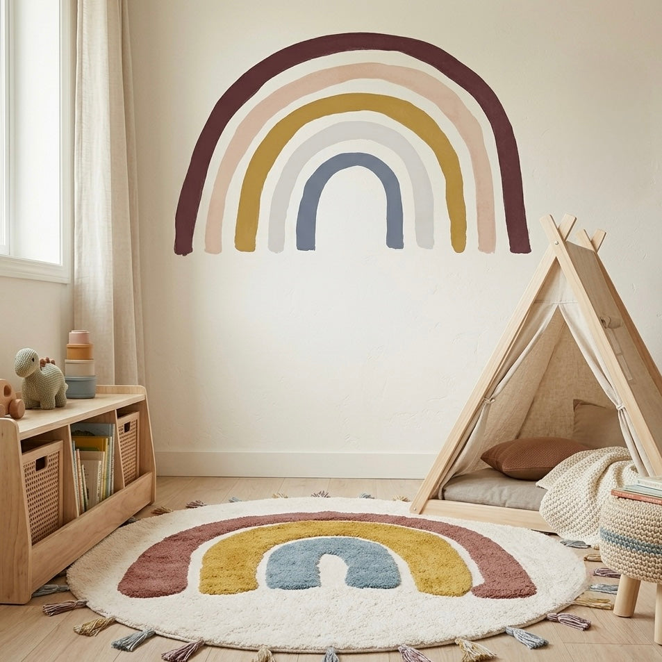 Vinil decorativo para crianças arco -íris