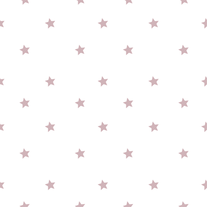 Papel pintado infantil estrellas baby rosa