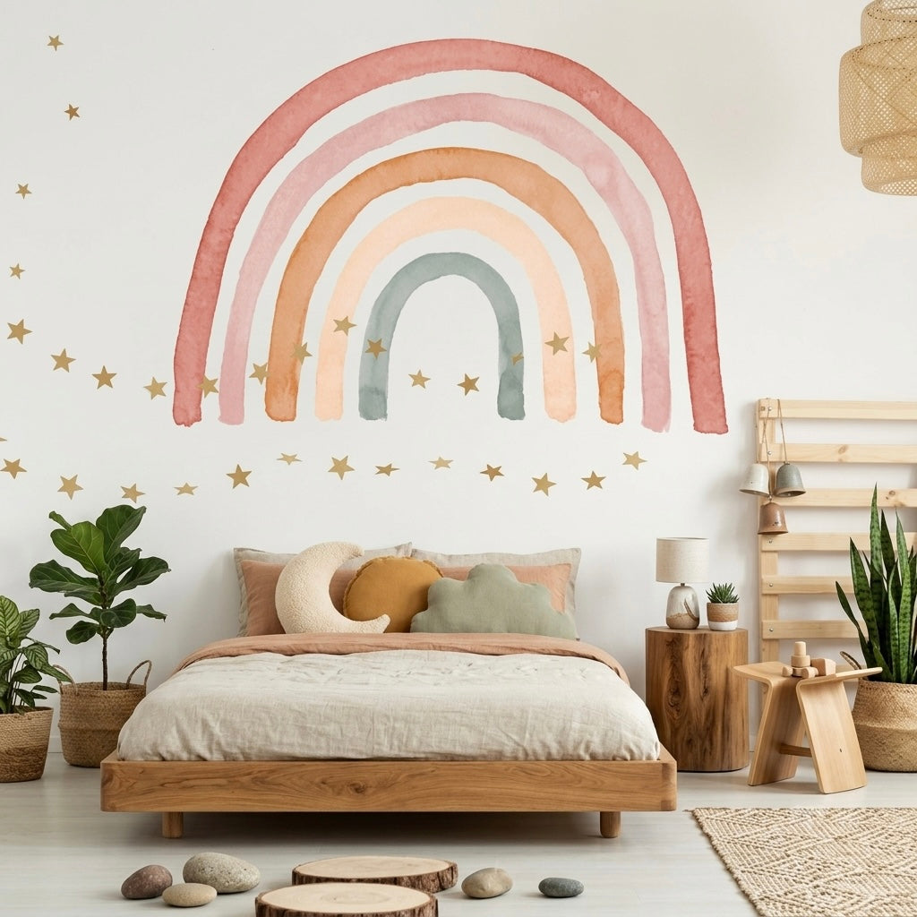 Children's Fabric Vinyl RAINBOW CLASSIC - STORK DREAMS
