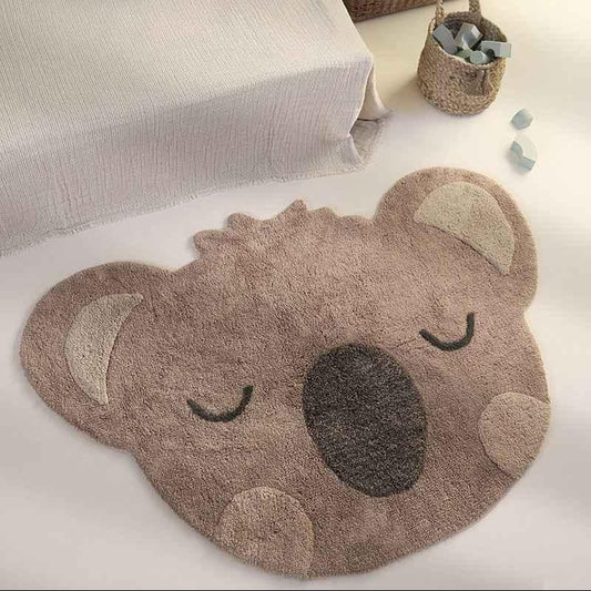 LITTLE OLSEN Alfombra para niños Koala Lavable en Lavadora