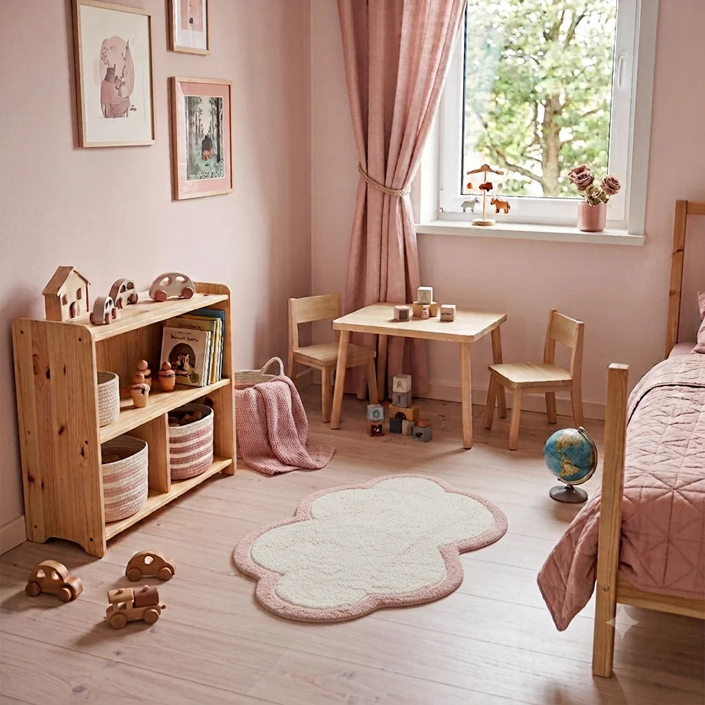 Tapete infantil de 110 cm de pérola