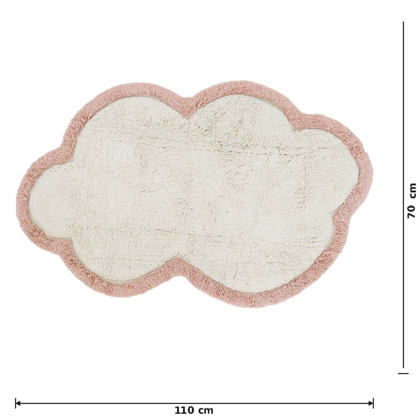 Tapete infantil de 110 cm de pérola