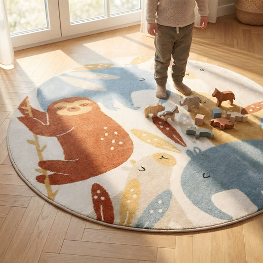 Alfombra Amanecer en la Jungla -  Jungle Sunrise Redonda 160cm