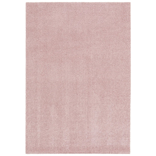 Alfombra lavable en maquina Super Etico color rosa de textura uniforme