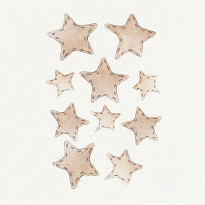 Pack de 10 Vinilos Decorativos (Estrellas) | Sueños de Cigüeña