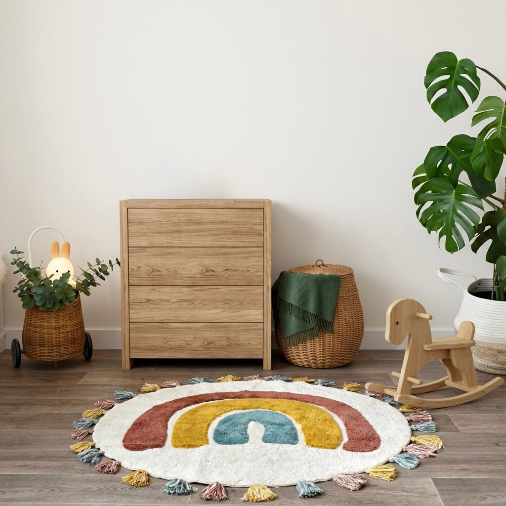 Children's rug 110 cm RAINBOW